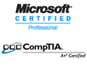 Microsoft Certified Professional and CompTIA A+ Certified PC Service Engineer